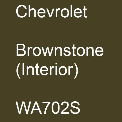 Chevrolet, Brownstone (Interior), WA702S.